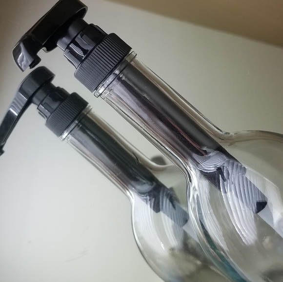 ❗Italian Style Glass Tall Coffee Syrup Dispenser Bottle with Black Pump❗ - Picture 2 of 5